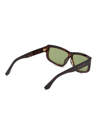 Figure View - Click To Enlarge - MARNI - Annapuma Circuit Acetate Rectangle Sunglasses