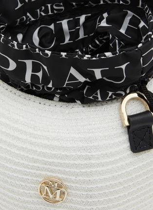 Detail View - Click To Enlarge - MAISON MICHEL - Scarlett Raffia Crossbody Bag