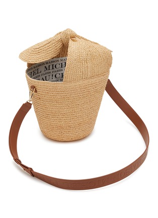 Detail View - Click To Enlarge - MAISON MICHEL - Barbara Raffia Bucket Bag