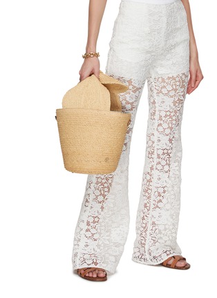 Front View - Click To Enlarge - MAISON MICHEL - Barbara Raffia Bucket Bag