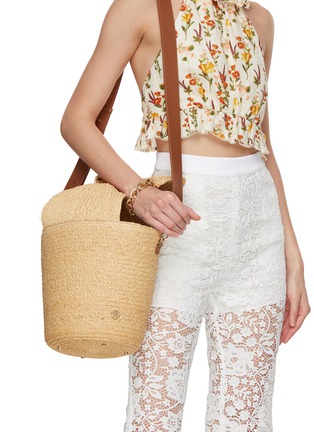 Figure View - Click To Enlarge - MAISON MICHEL - Barbara Raffia Bucket Bag