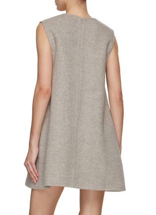 Back View - Click To Enlarge - THE LOOM - Wool Blend A-Line Mini Dress