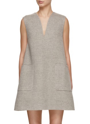 Main View - Click To Enlarge - THE LOOM - Wool Blend A-Line Mini Dress