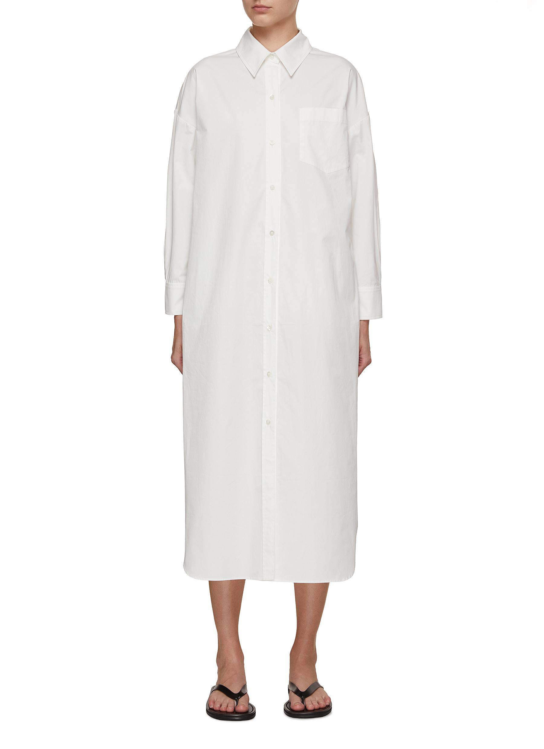White maxi shirt cheap
