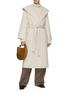 Figure View - Click To Enlarge - THE LOOM - Wool Blend Belted Coat With Hood