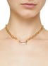 Figure View - Click To Enlarge - MISSOMA - 18k Gold Plated Enamelled Link Necklace