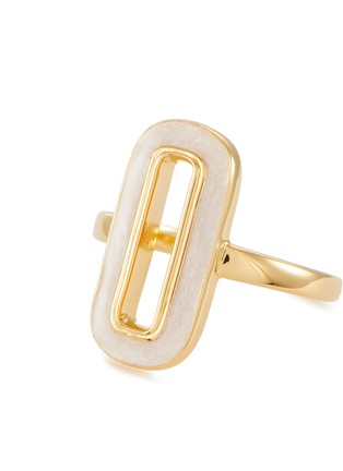 Detail View - Click To Enlarge - MISSOMA - 18k Gold Plated Enamelled Ring