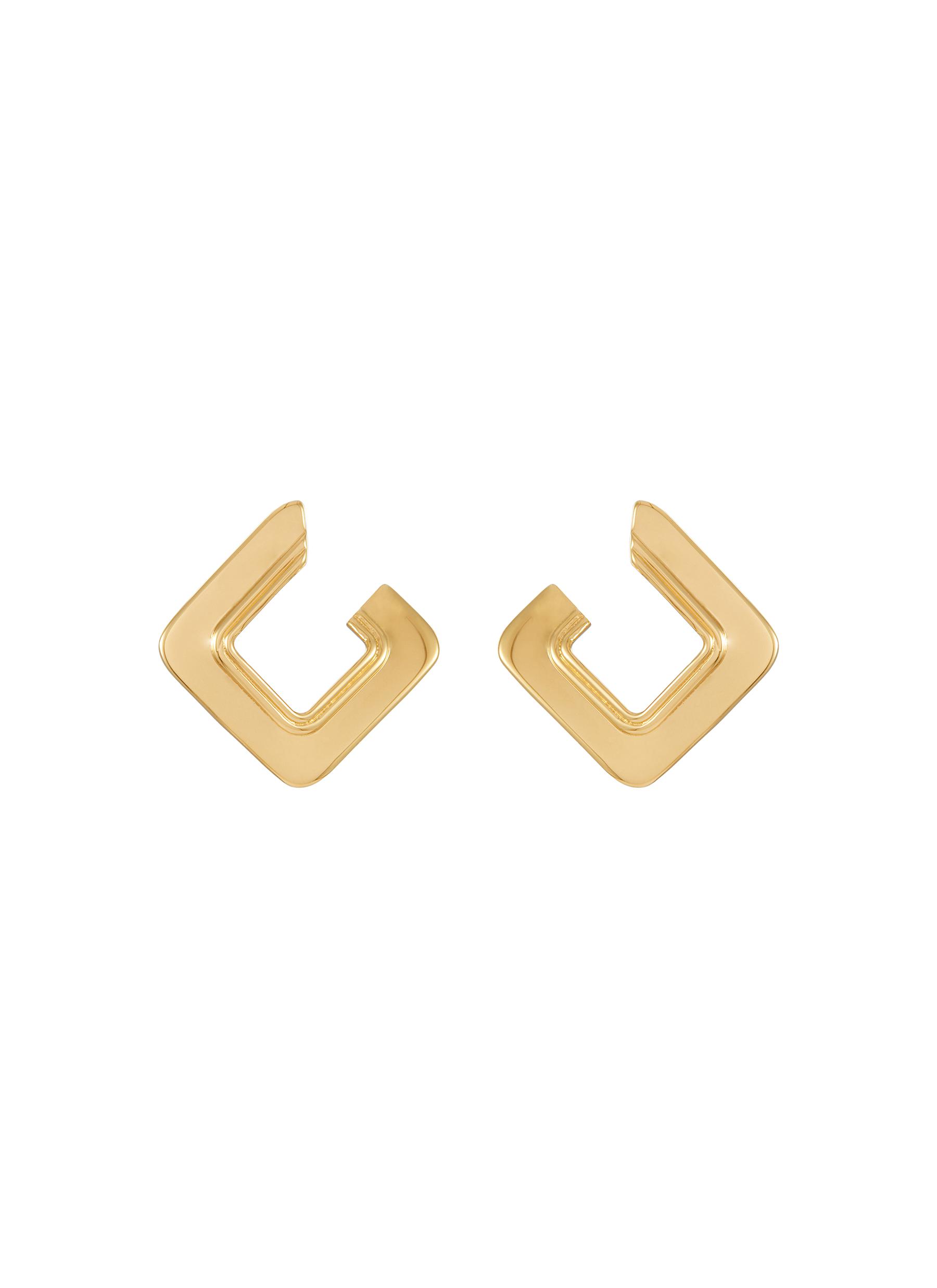 MISSOMA 18k Gold Plated Small Open Square Hoop Earrings