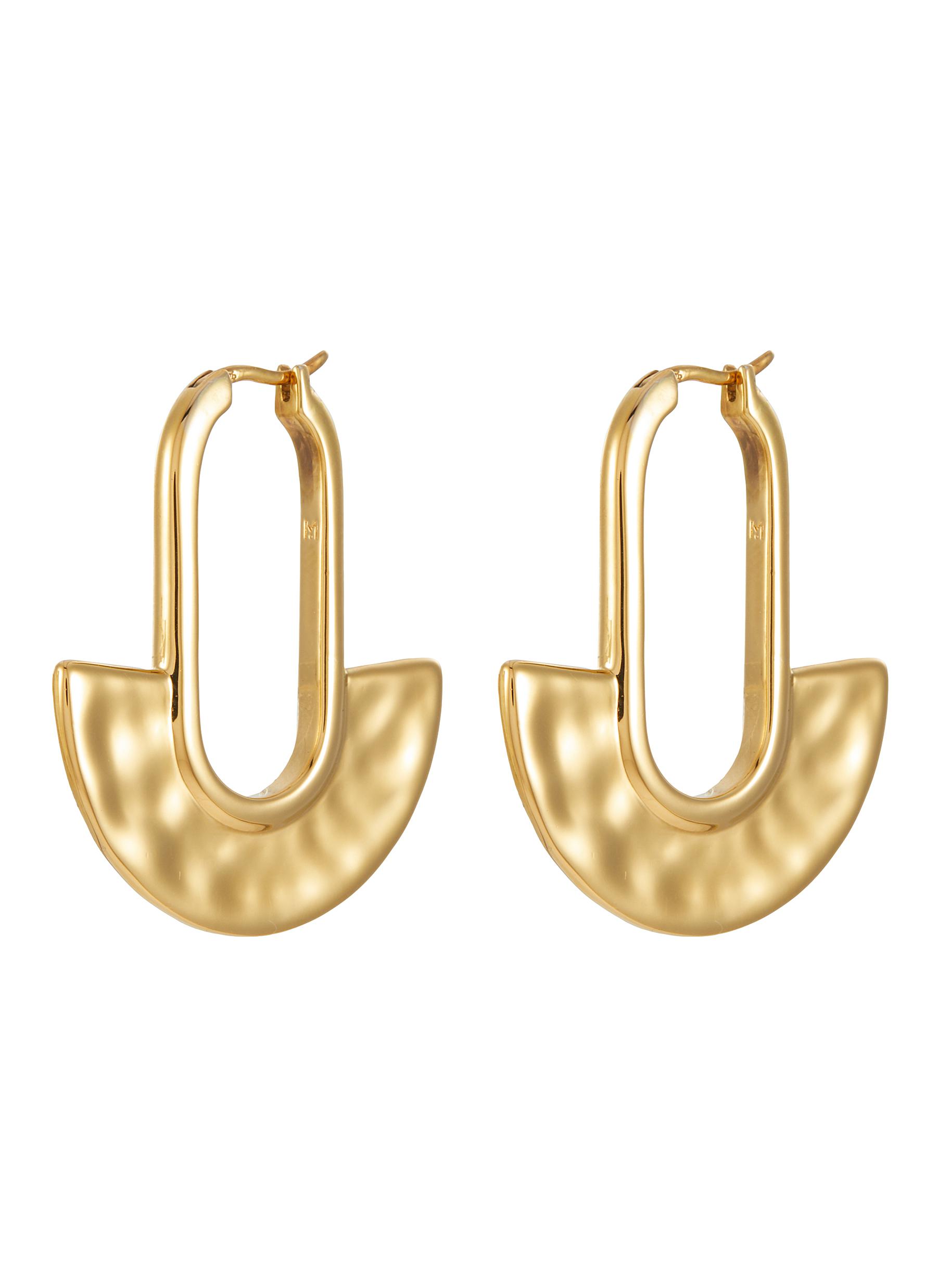 MISSOMA Zenyu 18K Gold Plated Large Fan Hoop Earrings