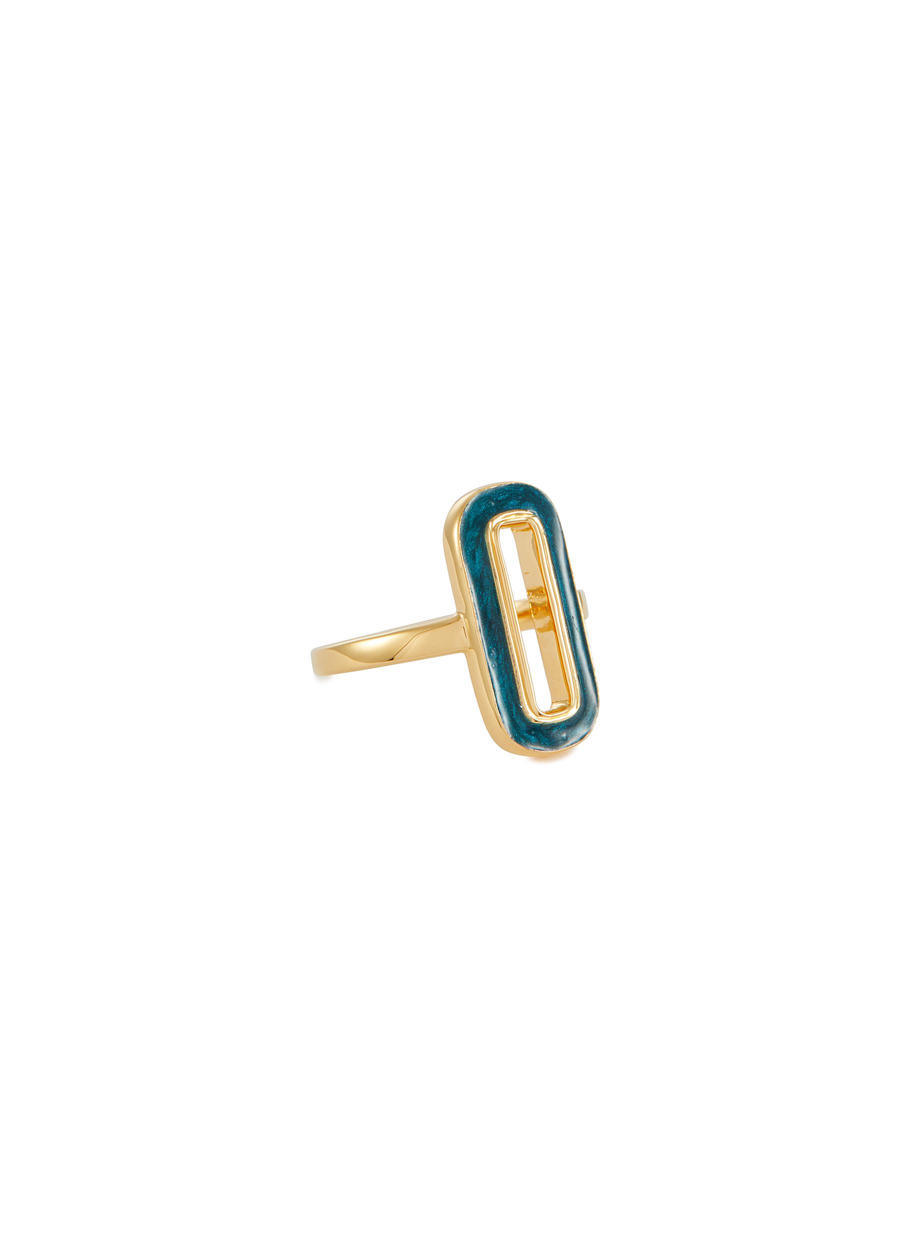 MISSOMA 18k Gold Plated Enamelled Ring