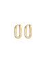 Main View - Click To Enlarge - MISSOMA - 18k Gold Plated Enamelled Small Oblong Hoop Earrings