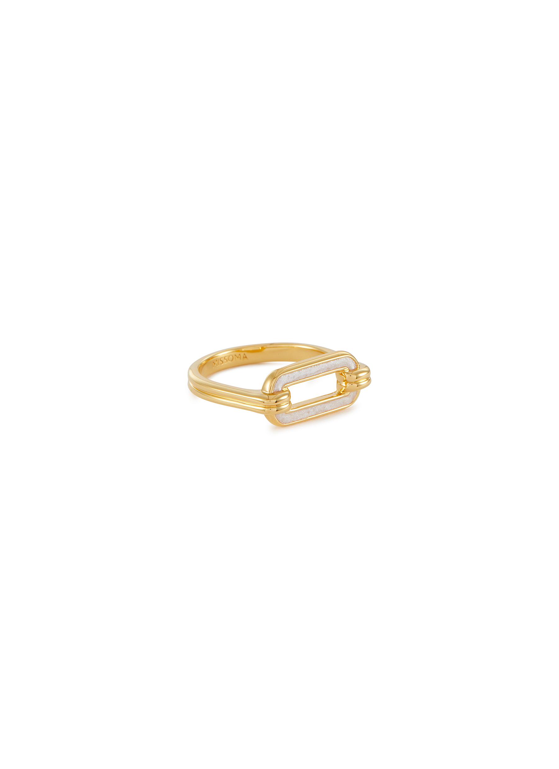 MISSOMA 18k Gold Plated Enamelled Ring