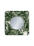 Main View - Click To Enlarge - FORNASETTI - Giardino Settecentesco Square Frame Flat Mirror — Green/Ivory