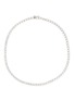 Main View - Click To Enlarge - CZ BY KENNETH JAY LANE - Cubic Zirconia Rhodium Plated Brass Tennis Necklace