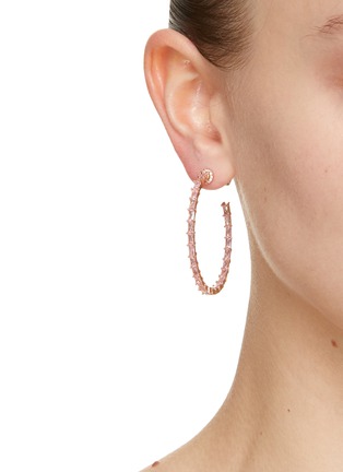 Cz by kenneth jay lane huggie outlet hoop earrings
