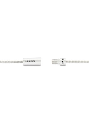 Detail View - Click To Enlarge - LE GRAMME - 7G Polished Sterling Silver Cable Bracelet