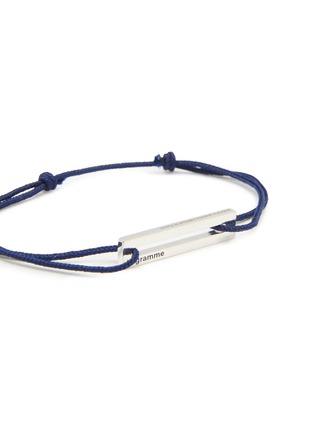 Detail View - Click To Enlarge - LE GRAMME - 1.7G Slick Polished Sterling Silver Navy Cord Bracelet
