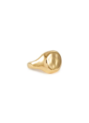 Main View - Click To Enlarge - MISSOMA - 18K Gold Plated Brass Molten Signet Ring
