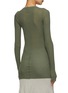 Back View - Click To Enlarge - RICK OWENS  - Ribbed Jersey Knit T-Shirt