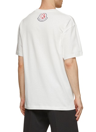 Back View - Click To Enlarge - MONCLER - x Billionaire Boys Club Logo Print Cotton T-Shirt