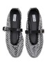 Detail View - Click To Enlarge - ALAÏA - Strass Embellished Mesh Ballerina Flats