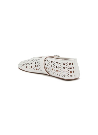  - ALAÏA - Vienne Perforated Leather Ballerina Flats