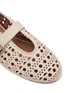 Detail View - Click To Enlarge - ALAÏA - Vienne Perforated Leather Ballerina Flats