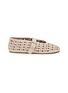 Main View - Click To Enlarge - ALAÏA - Vienne Perforated Leather Ballerina Flats