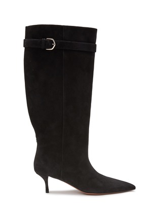 Main View - Click To Enlarge - ALAÏA - 55 Tall Suede Boots