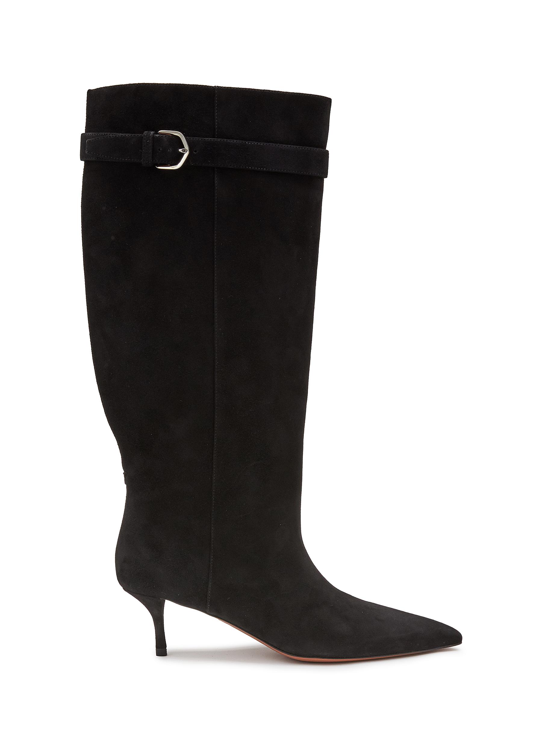 Womens tall 2024 suede boots