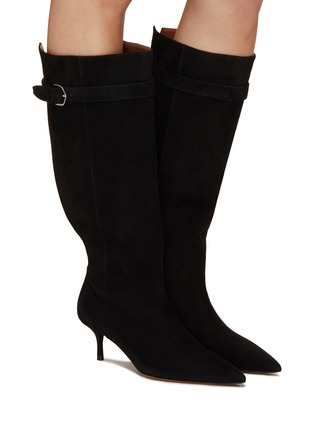 Figure View - Click To Enlarge - ALAÏA - 55 Tall Suede Boots