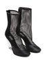 Detail View - Click To Enlarge - ALAÏA - 100 Mesh Leather Wedge Boots