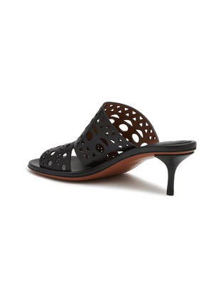  - ALAÏA - 55 Perforated Vienne Leather Heeled Sandals