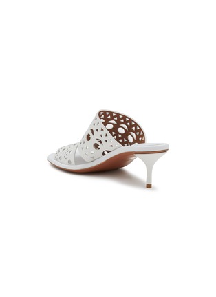  - ALAÏA - 55 Perforated Vienne Leather Heeled Sandals