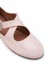Detail View - Click To Enlarge - ALAÏA - Crinkle Effect Patent Leather Ballerina Flats