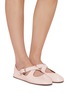 Figure View - Click To Enlarge - ALAÏA - Crinkle Effect Patent Leather Ballerina Flats