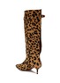 - ALAÏA - 55 Cutout Back Leopard Print Leather Knee-High Boots