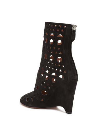  - ALAÏA - 100 Vienne Perforated Suede Boots