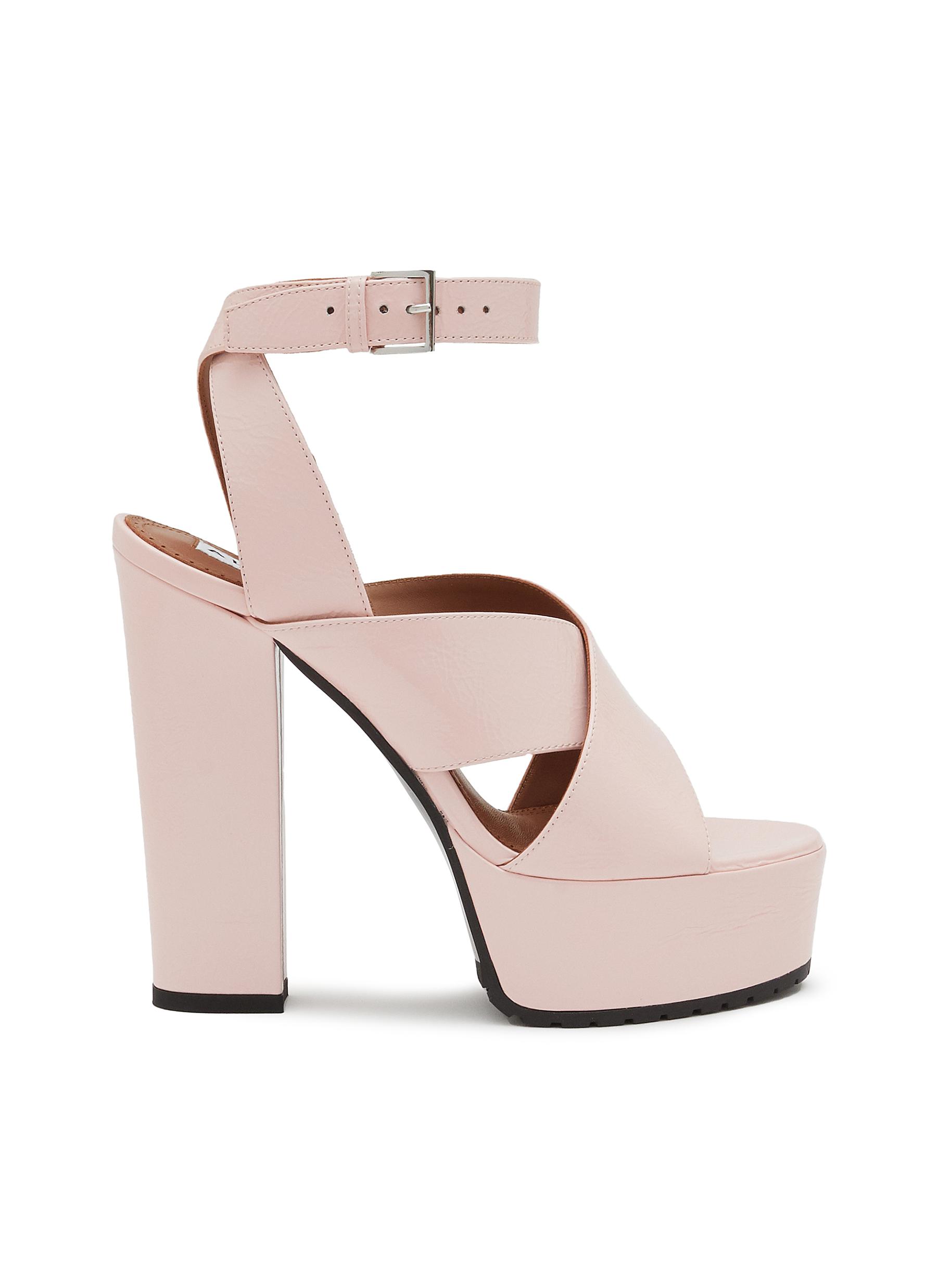 Blush pink clearance platform sandals
