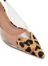 Detail View - Click To Enlarge - ALAÏA - 55 Leopard Pattern Transparent Slingback Pumps