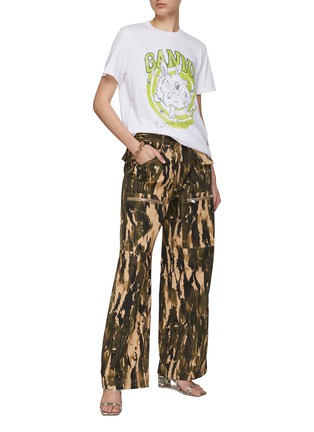Figure View - Click To Enlarge - GANNI - Bunny Time Traveller T-Shirt