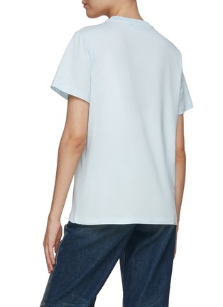 Back View - Click To Enlarge - GANNI - Flower Printed T-shirt
