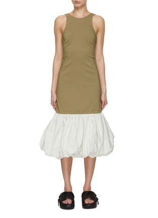 Main View - Click To Enlarge - GANNI - Balloon Taffeta Midi Dress