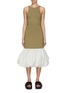 Main View - Click To Enlarge - GANNI - Balloon Taffeta Midi Dress
