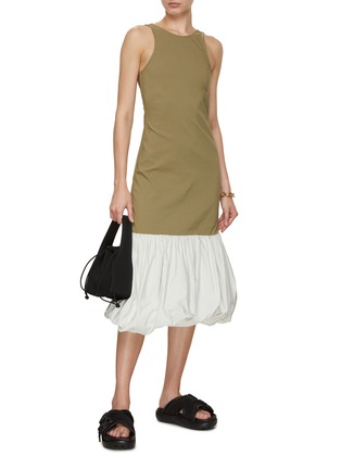 Figure View - Click To Enlarge - GANNI - Balloon Taffeta Midi Dress