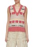 Main View - Click To Enlarge - GANNI - Logo Wool Blend Vest