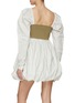 Back View - Click To Enlarge - GANNI - Balloon Taffeta Mini Dress