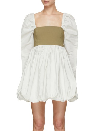 Main View - Click To Enlarge - GANNI - Balloon Taffeta Mini Dress