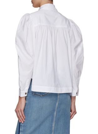 Back View - Click To Enlarge - GANNI - Cotton Poplin Shirt