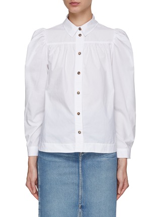 Main View - Click To Enlarge - GANNI - Cotton Poplin Shirt